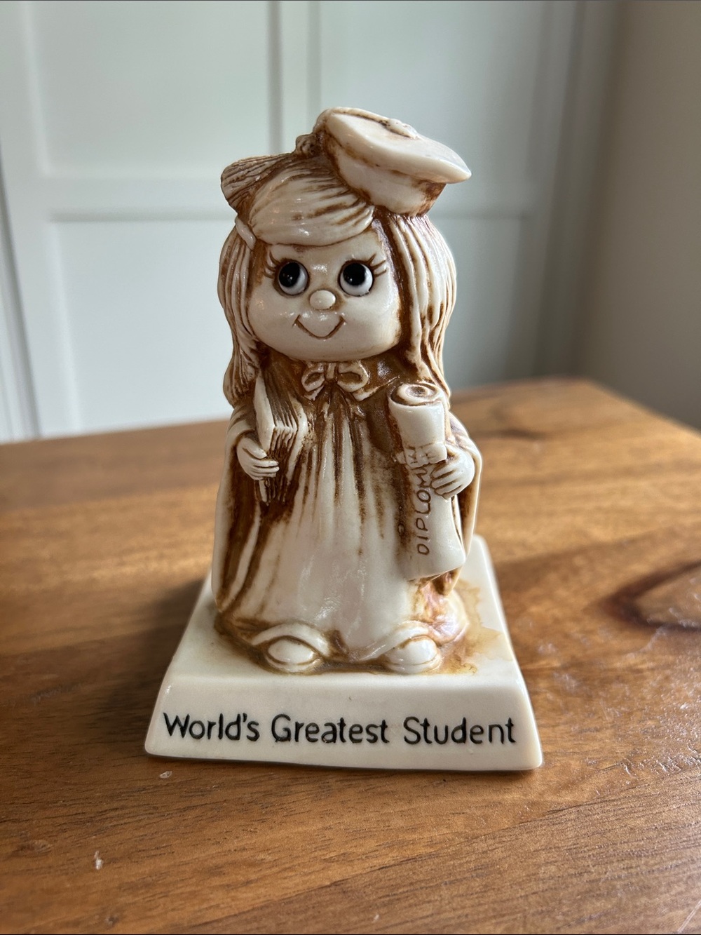 Vtg “World’s Greatest Student” Figurine from 1976